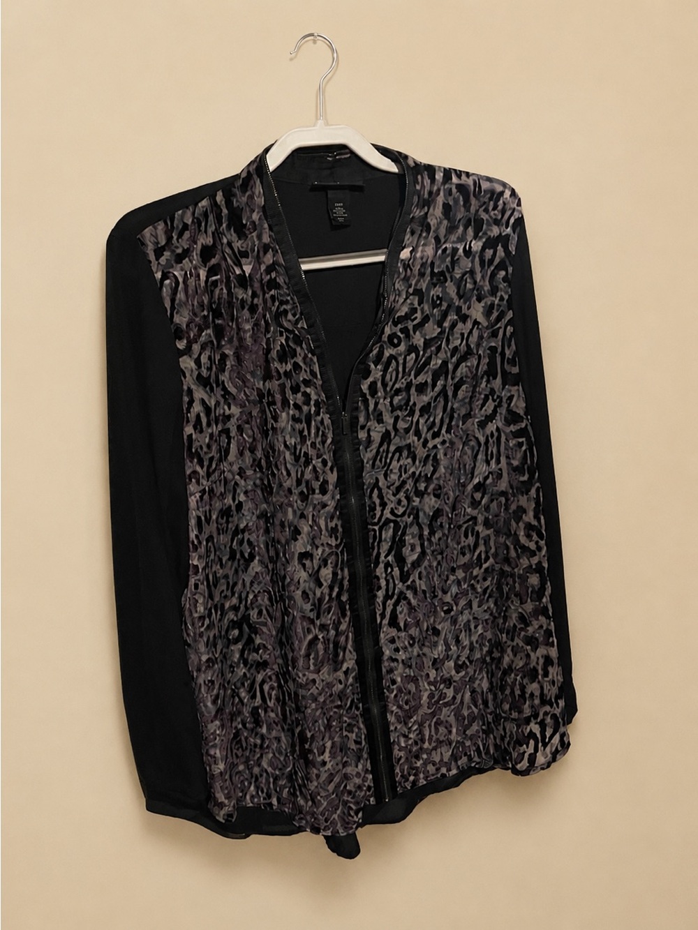 Lane Bryant Animal Print Zip Front Blouse / Jacket – Size 22/24